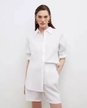 Однотонная блузка с длинными рукавами Woman El Corte Ingls, белый