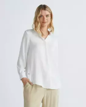 Однотонная блузка с длинными рукавами Zermatt, цвет Crudo