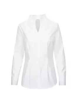 Однотонная блузка с воротником-боколкой Seidensticker, белый