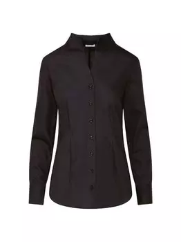 Однотонная блузка с воротником-боколкой Seidensticker, черный