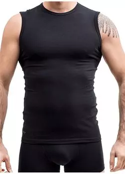 Однотонная черная мужская футболка 700TDNICG015 The Don, черный