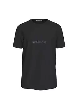 Однотонная черная мужская футболка J30J325197BEH Calvin Klein Jeans, черный