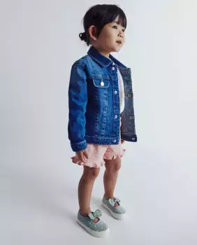 Однотонная джинсовая куртка Sfera, синий