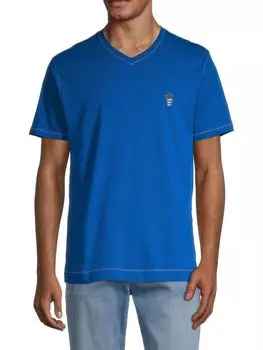 Однотонная футболка Damien Robert Graham, кобальт