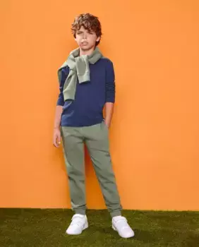 Однотонная футболка для мальчика с длинными рукавами Kids El Corte Ingls, темно-синий