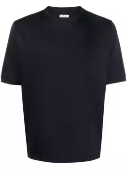 Однотонная футболка Kiton, синий