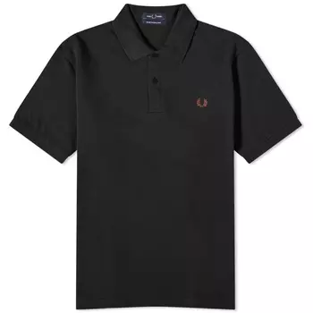 Однотонная футболка-поло Fred Perry Original, черный