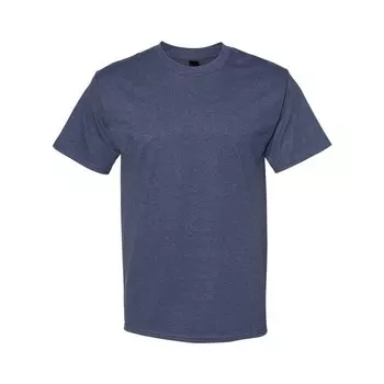 Однотонная футболка с короткими рукавами Beefy-T Floso, цвет Heather Navy