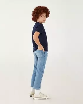 Однотонная футболка с короткими рукавами Kids El Corte Ingls, темно-синий