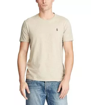 Однотонная футболка с короткими рукавами Polo Ralph Lauren Big & Tall, бежевый