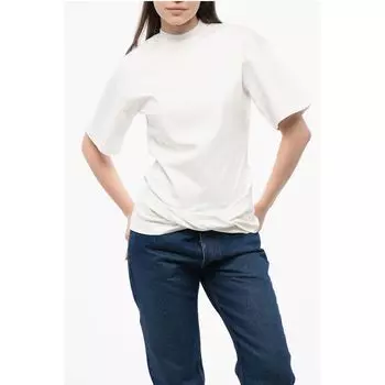 Однотонная футболка с круглым вырезом Off-White, White