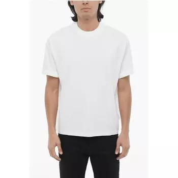 Однотонная футболка с круглым вырезом, удобная посадка Neil Barrett, White
