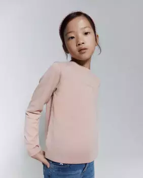 Однотонная футболка Sfera, розовый