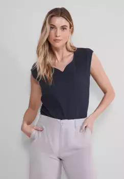 Однотонная футболка STREET ONE, синий