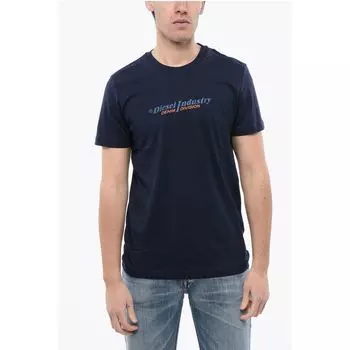 Однотонная футболка T-DIEGOR NEW INDUSTRIES с круглым вырезом Diesel, Blue