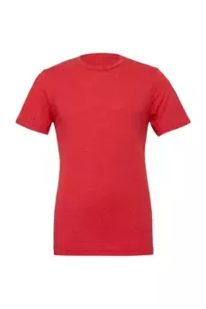Однотонная футболка Triblend с круглым вырезом и короткими рукавами Bella + Canvas, красный