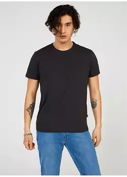 Однотонная футболка унисекс антрацитового цвета с круглым вырезом STARS The Crow, антрацитовый