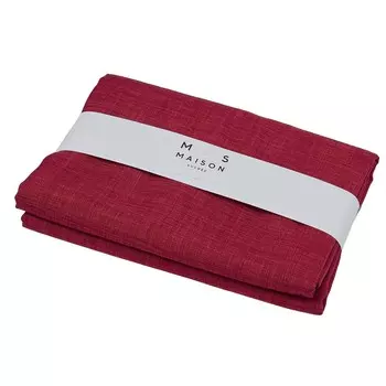 Однотонная грязеотталкивающая скатерть - Korin Maison Sucre, бордо