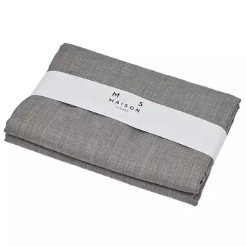 Однотонная грязеотталкивающая скатерть - Korin Maison Sucre, серый