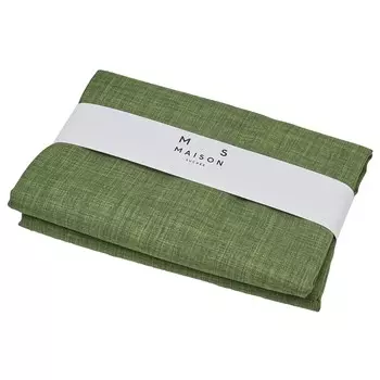 Однотонная грязеотталкивающая скатерть - Korin Maison Sucre, темно-зеленый