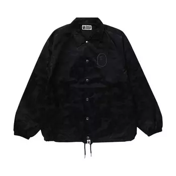Однотонная камуфляжная спортивная куртка BAPE, цвет Черный