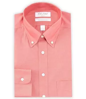 Однотонная классическая рубашка с воротником на пуговицах Gold Label Roundtree & Yorke, оранжевый