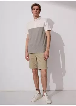 Однотонная коричневая мужская футболка-поло Fabrika Comfort