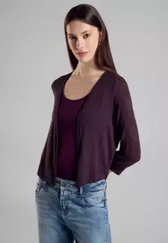 Однотонная куртка-рубашка STREET ONE, фиолетовый