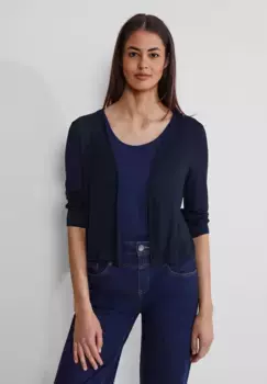 Однотонная куртка-рубашка STREET ONE, синий