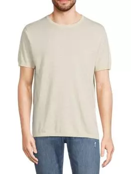 Однотонная льняная футболка Good Man Brand, цвет Natural