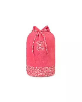 Однотонная махровая детская пляжная сумка с принтом медведя Tous, цвет Rosa