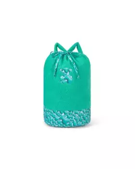 Однотонная махровая детская пляжная сумка с принтом медведя Tous, зеленый