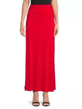 Однотонная макси-юбка Renee C. Red