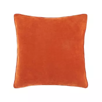 Однотонная меланжевая подушка Coincasa, темно-оранжевый