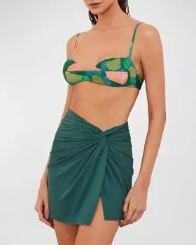 Однотонная мини-юбка Karen Vix, цвет Jasper