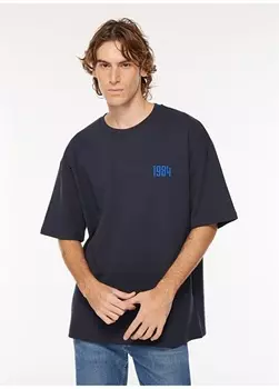 Однотонная мужская футболка с круглым вырезом Gmg Frenze