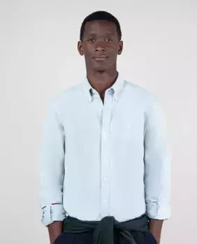 Однотонная мужская рубашка Оксфорд El Ganso, зеленый