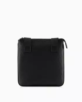 Однотонная мужская сумка через плечо с логотипом Armani Exchange, чёрный