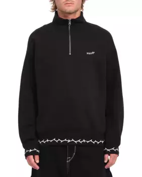 Однотонная мужская толстовка с высоким воротником Volcom, черный