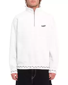 Однотонная мужская толстовка с высоким воротником Volcom, белый