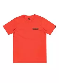 Однотонная оранжевая футболка для мальчика EQBZT04722-34050-MAROONED YOUTH Quiksilver, оранжевый