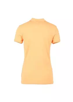 Однотонная оранжевая женская футболка с воротником U.S. Polo Assn.