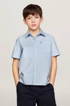 Однотонная оксфордская рубашка Tommy Hilfiger, синий