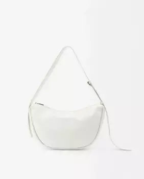 Однотонная регулируемая сумка через плечо на молнии Parfois, белый
