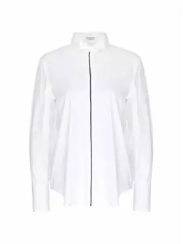 Однотонная рубашка Brunello Cucinelli