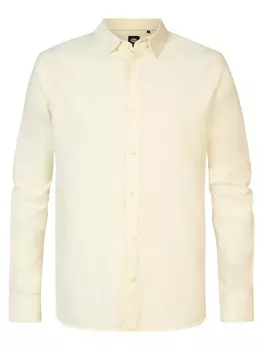 Однотонная рубашка мужского цвета Petrol Industries, желтый