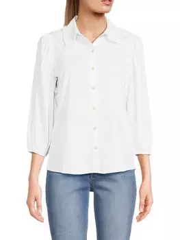 Однотонная рубашка Nanette Nanette Lepore, цвет Brilliant