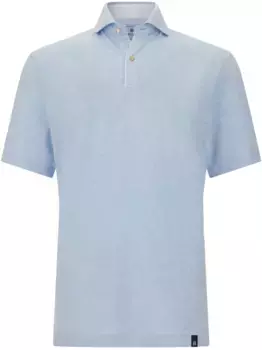Однотонная рубашка поло Boggi Milano, синий