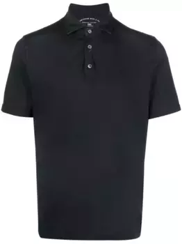 Однотонная рубашка поло Fedeli, черный