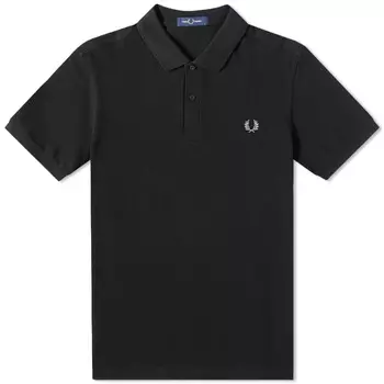 Однотонная рубашка-поло Fred Perry, черный